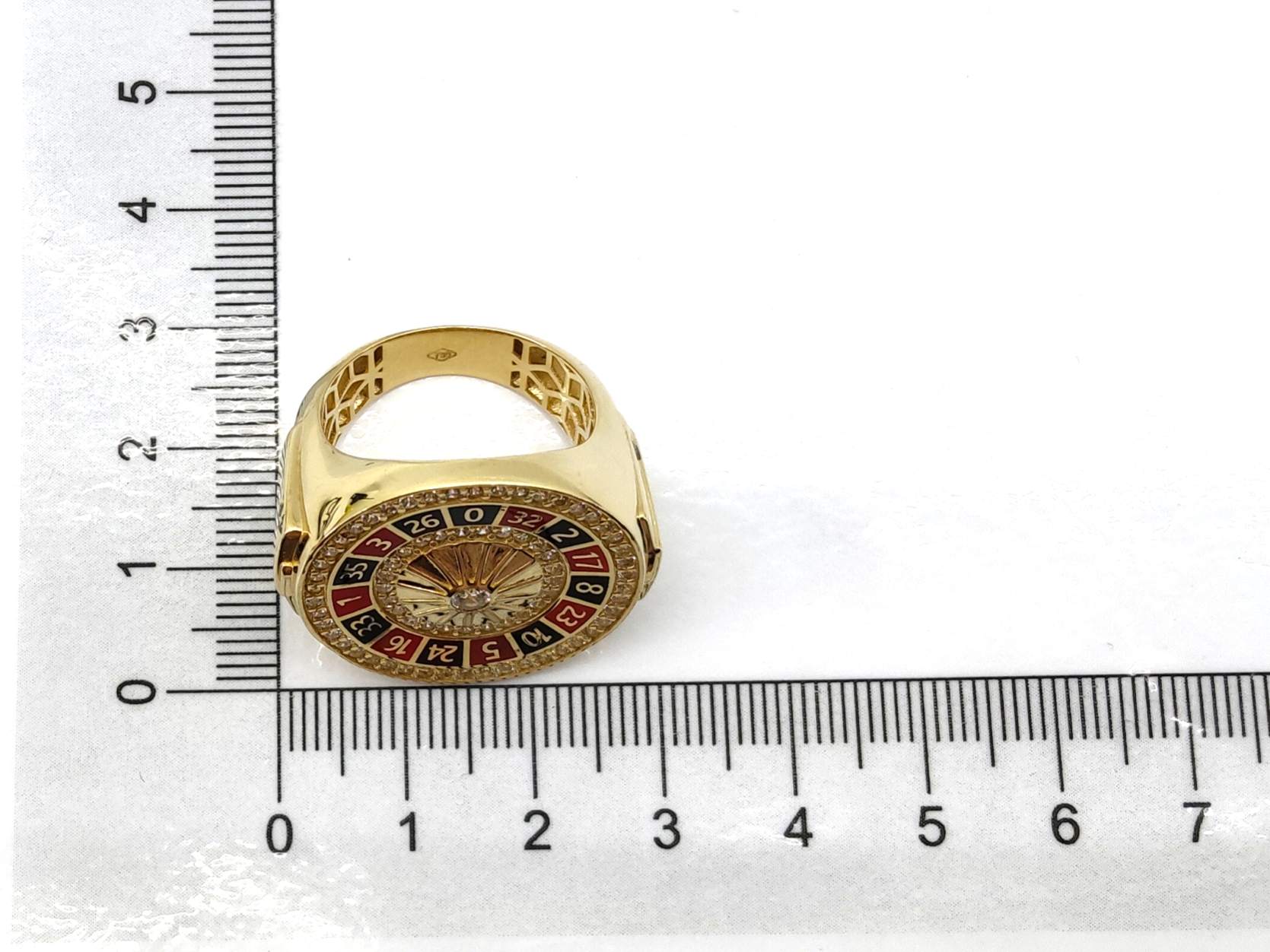 Sello Oro 18k Con Circonita - Imagen 4