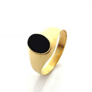 Sello Oro 18k Con Onix