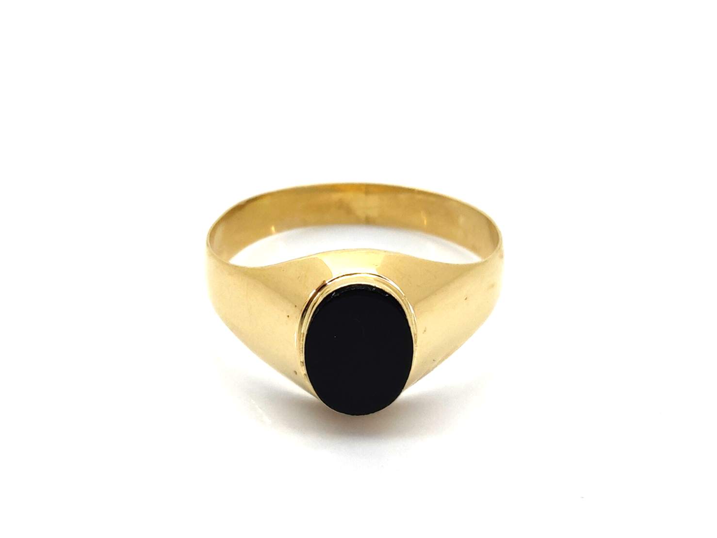Sello Oro 18k Con Onix - Imagen 2