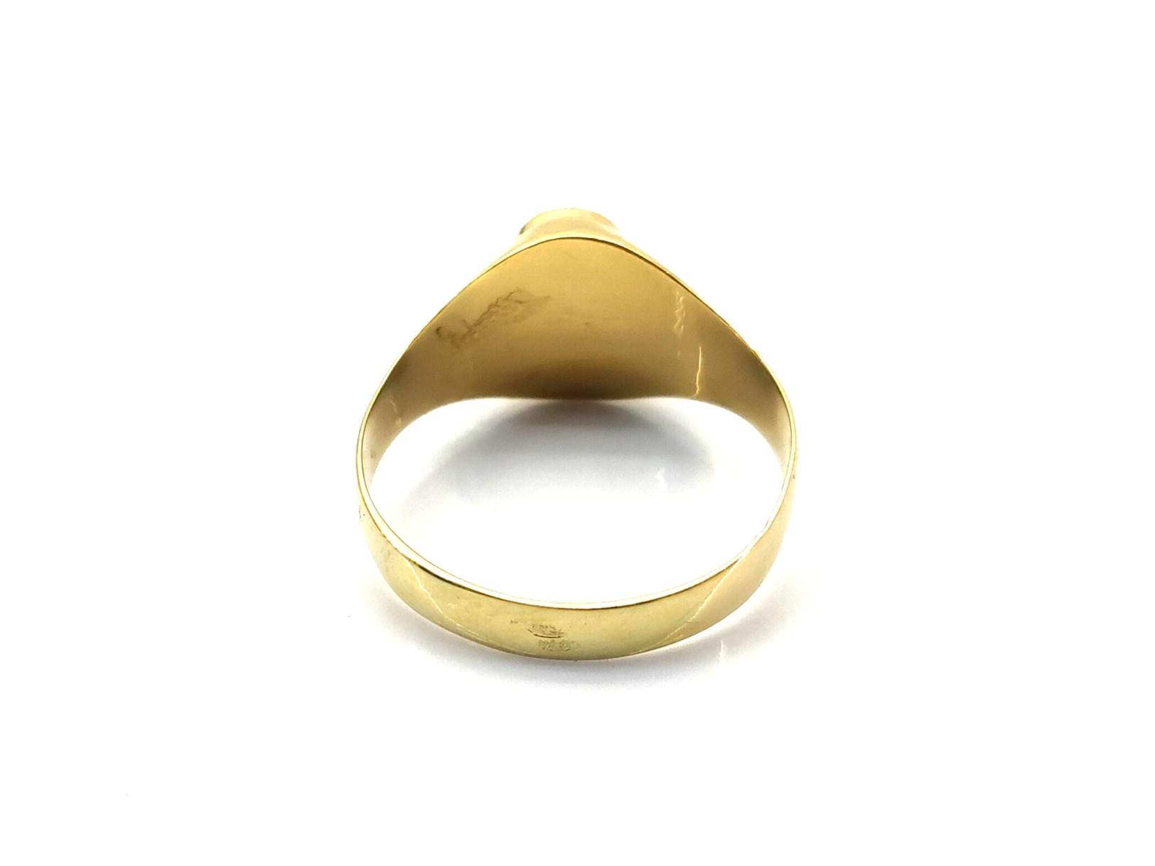 Sello Oro 18k Con Onix - Imagen 3