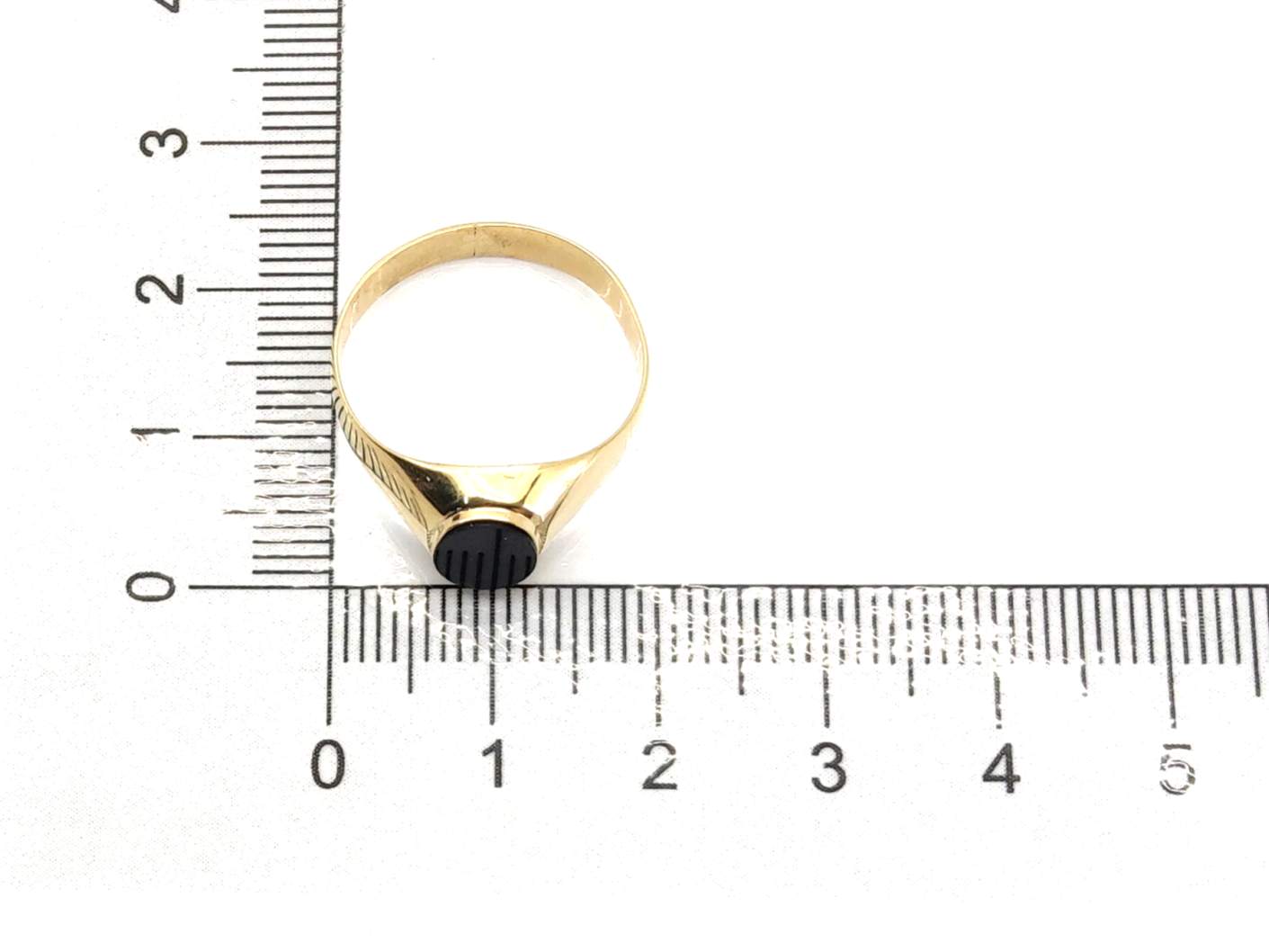 Sello Oro 18k Con Onix - Imagen 4