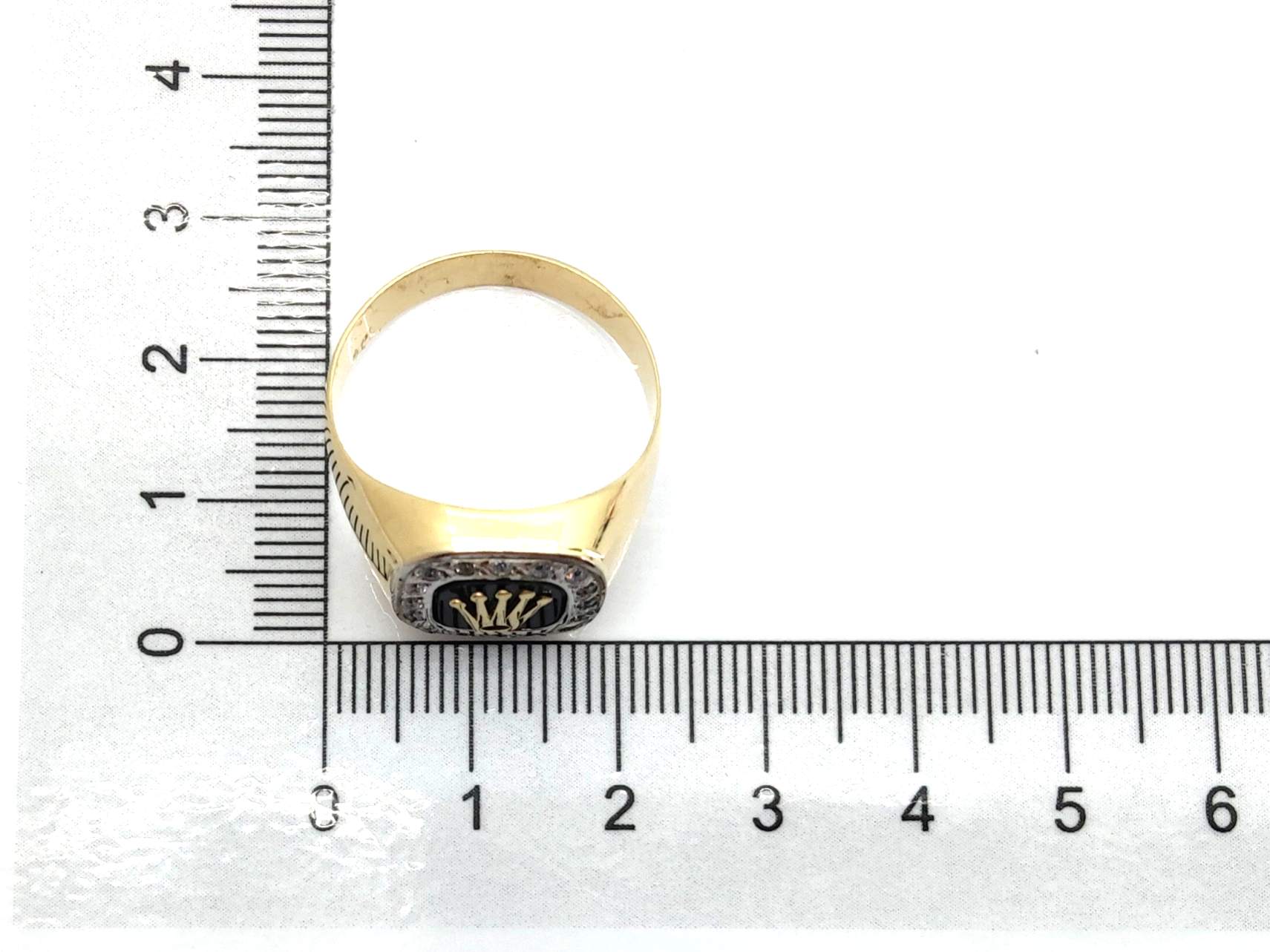 Sello Oro 18k Con Onix - Imagen 4