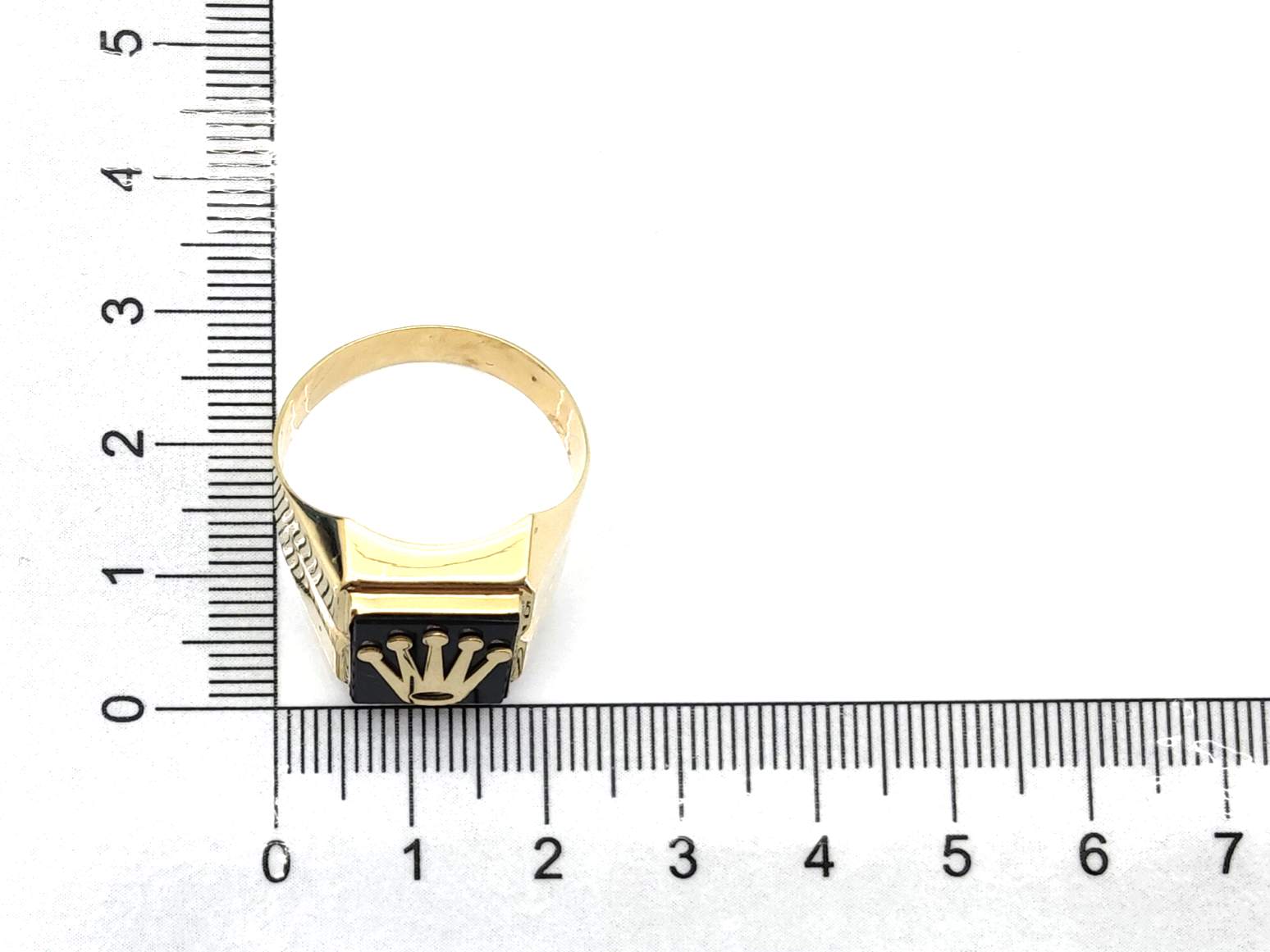 Sello Oro 18k Con Onix - Imagen 4