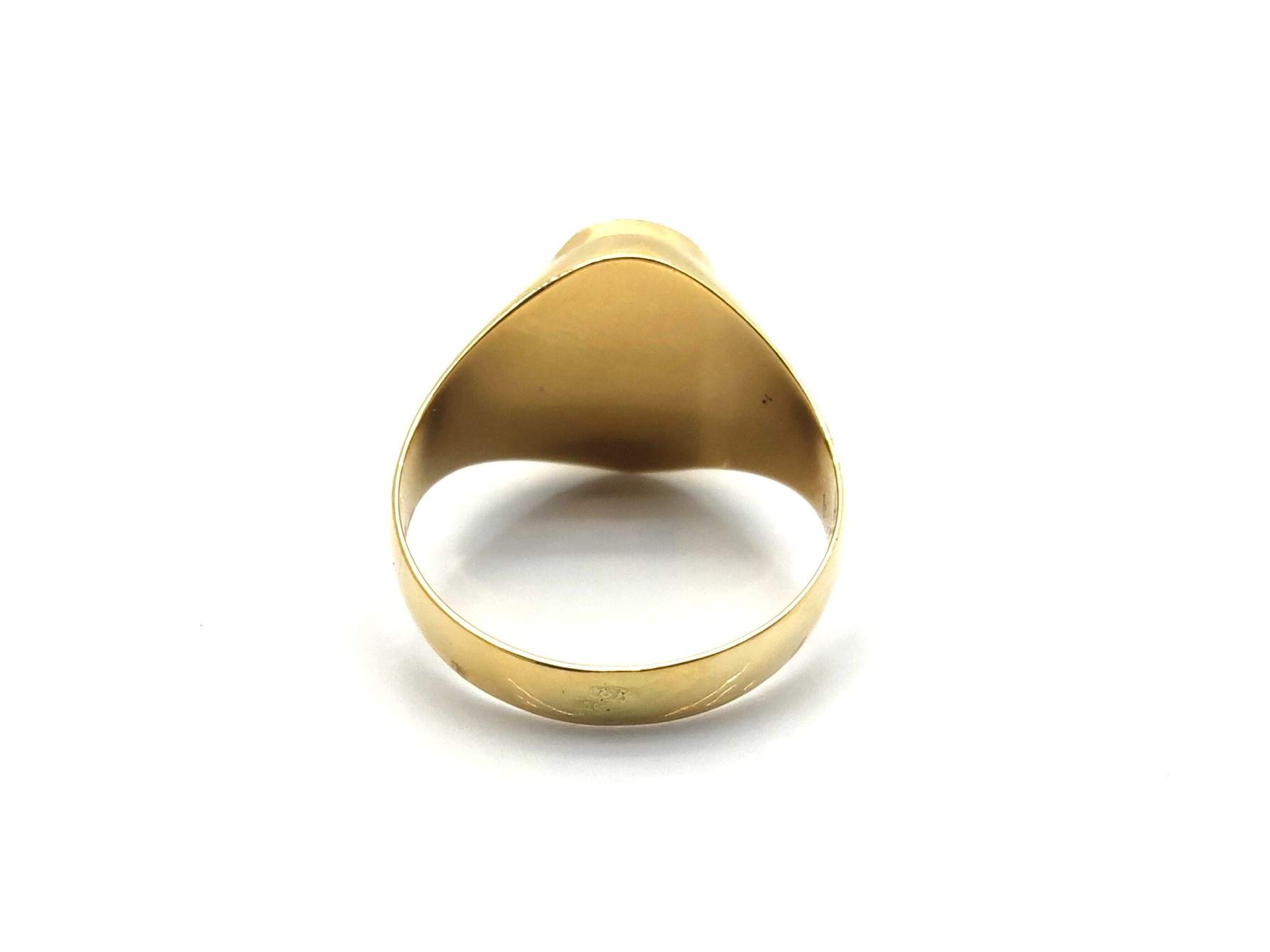 Sello Oro 18k Con Onix - Imagen 3