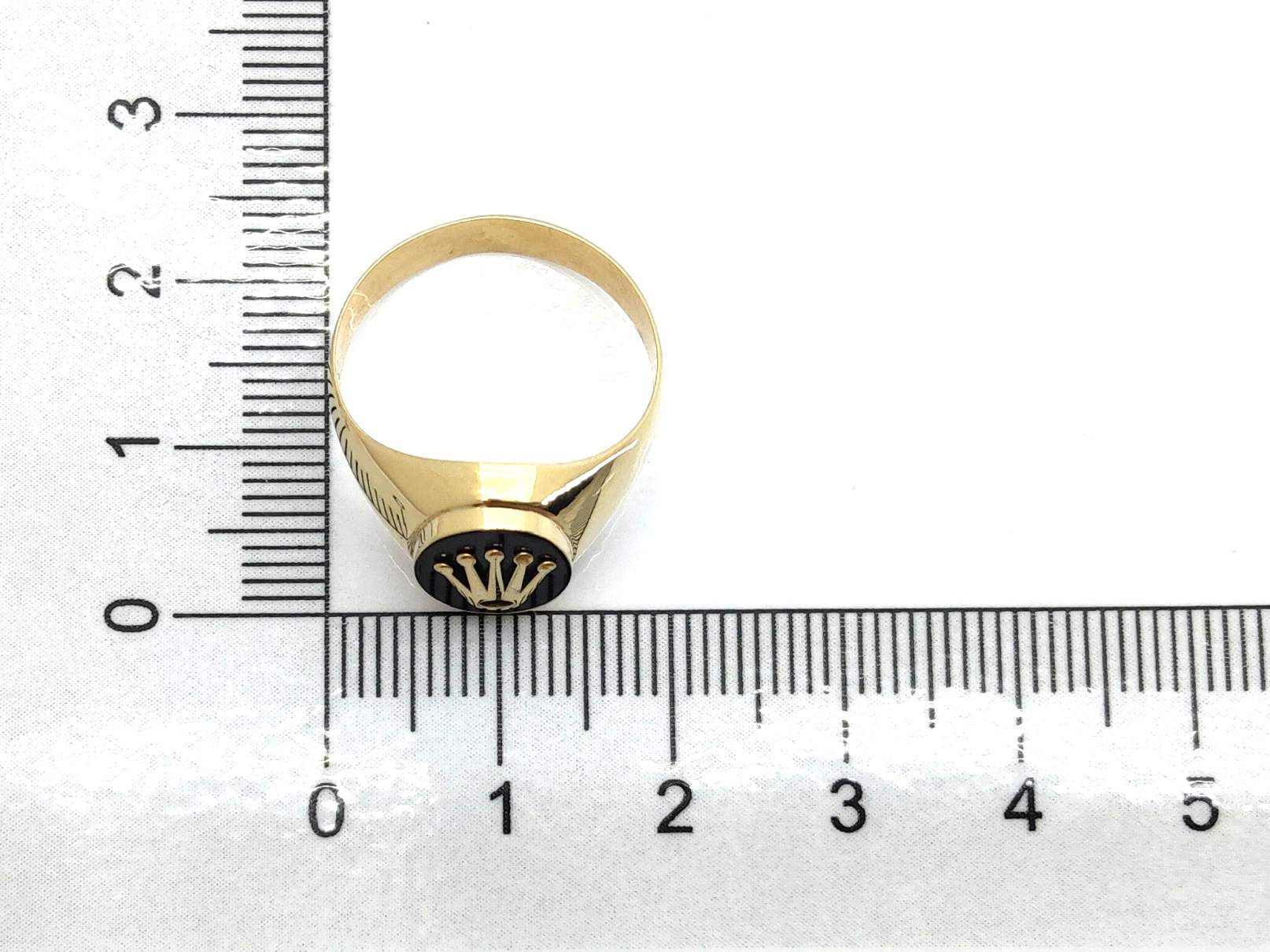 Sello Oro 18k Con Onix - Imagen 4