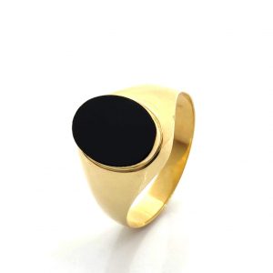 Sello Oro 18k Con Onix