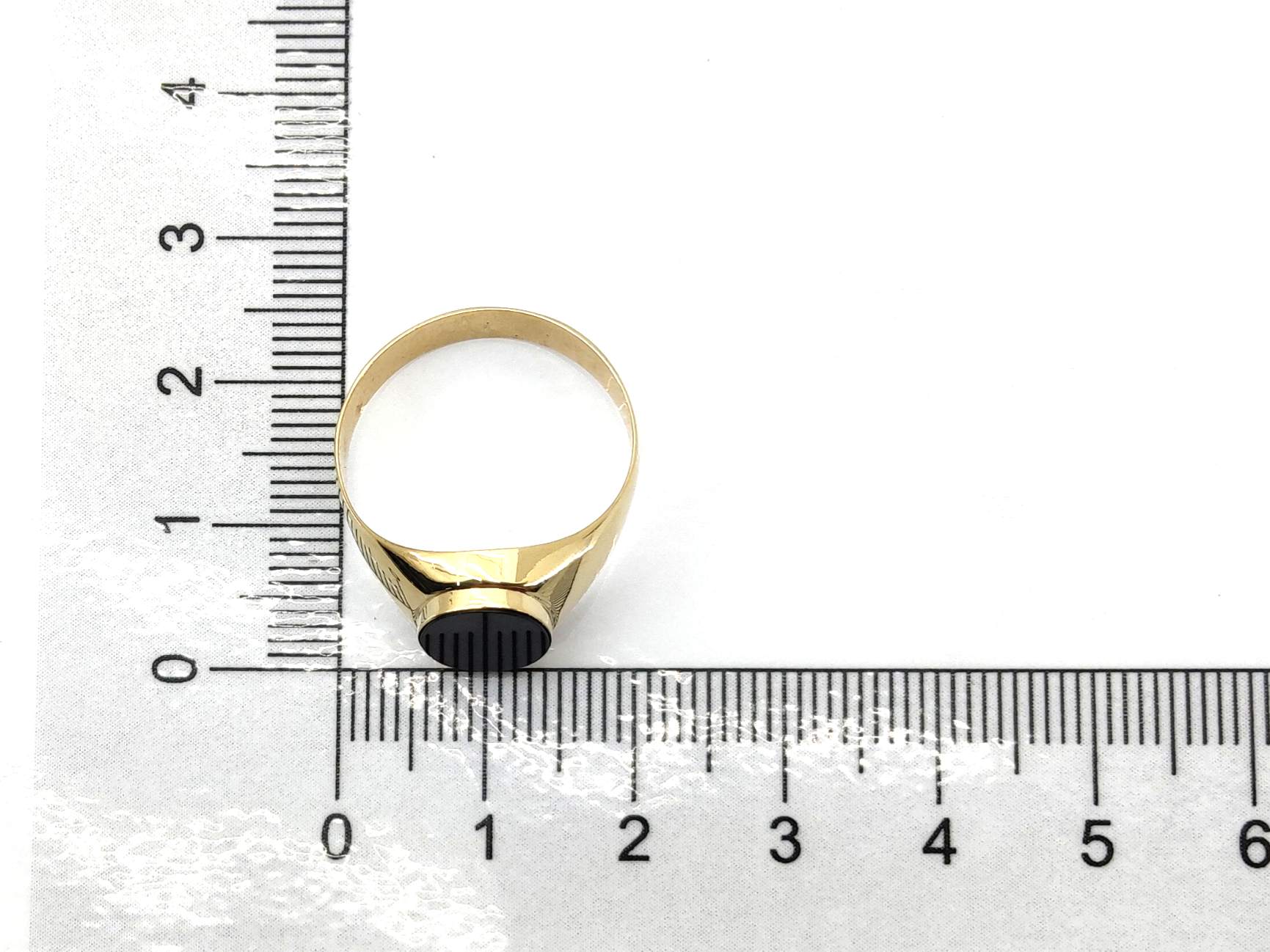 Sello Oro 18k Con Onix - Imagen 4