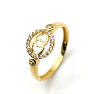 Sortija Oro 18k Con Circonita