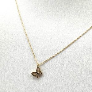 Gargantilla Oro 18k Con Circonita 22cm