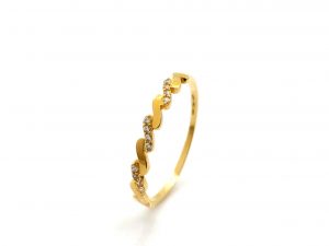 Anillo Oro 18k Con Circonita