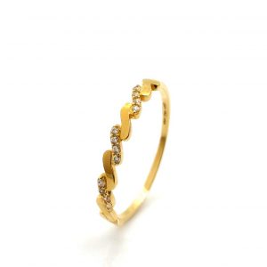 Anillo Oro 18k Con Circonita
