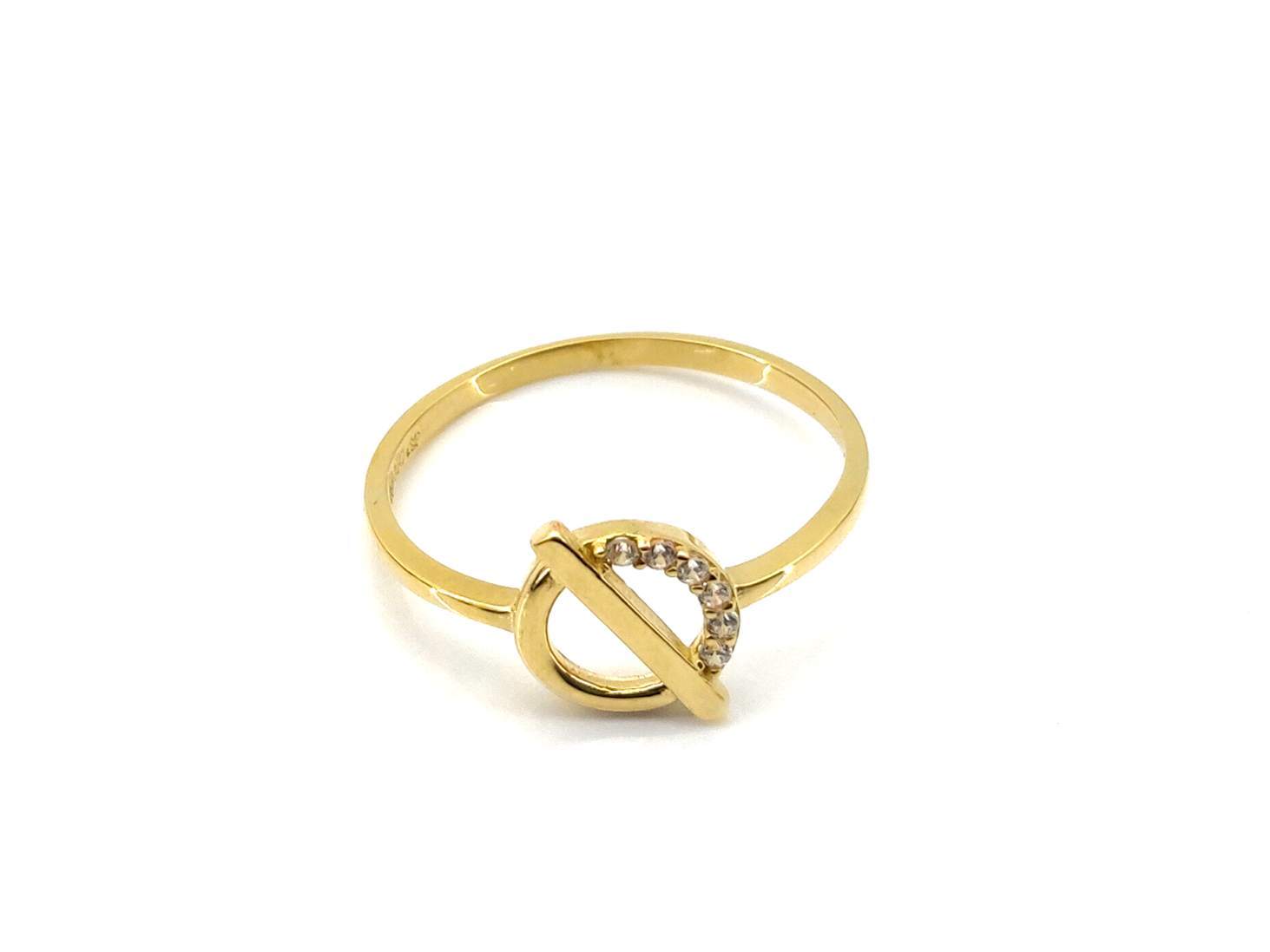 Anillo Oro 18k Con Circonita - Imagen 2