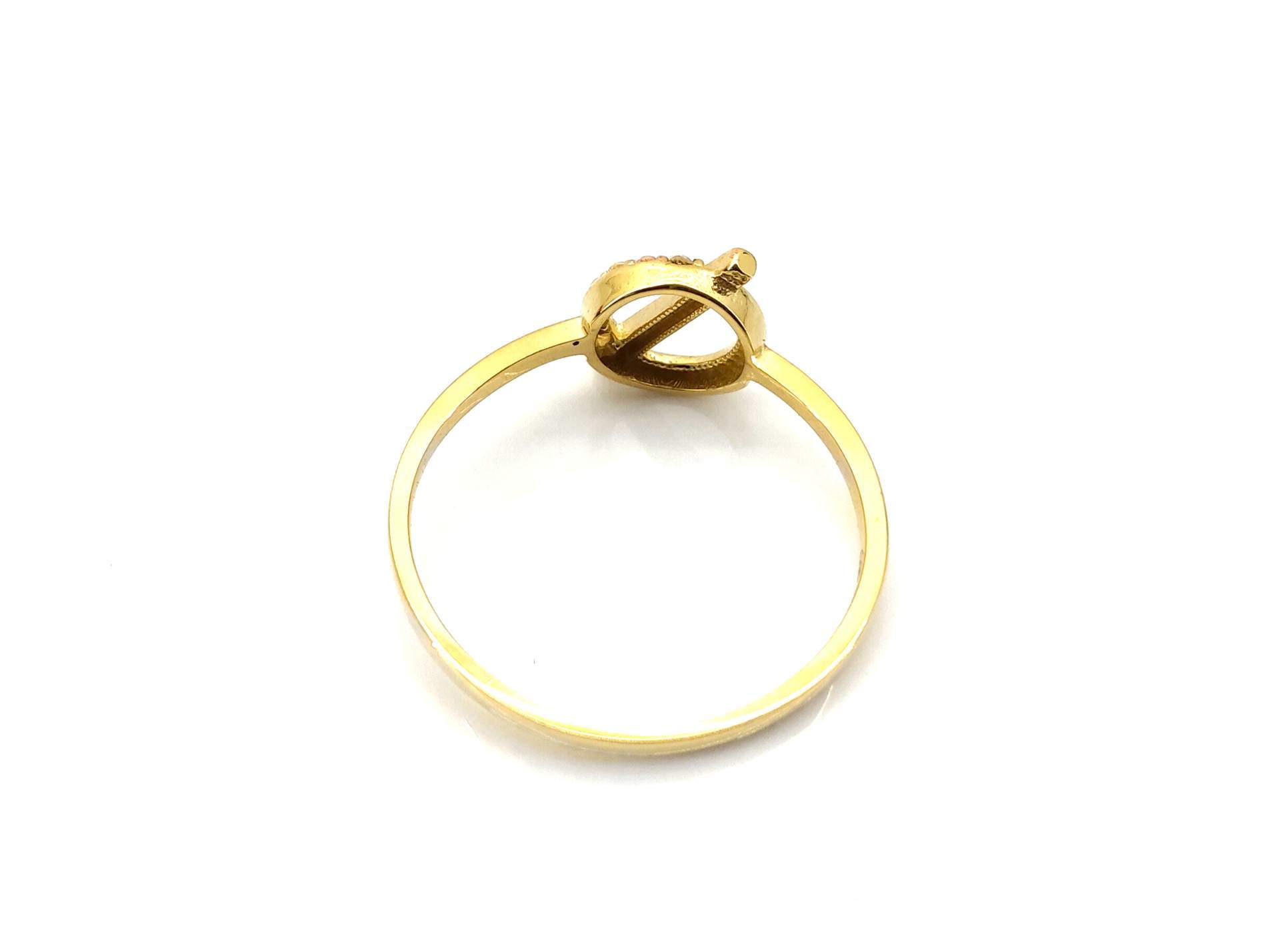 Anillo Oro 18k Con Circonita - Imagen 3