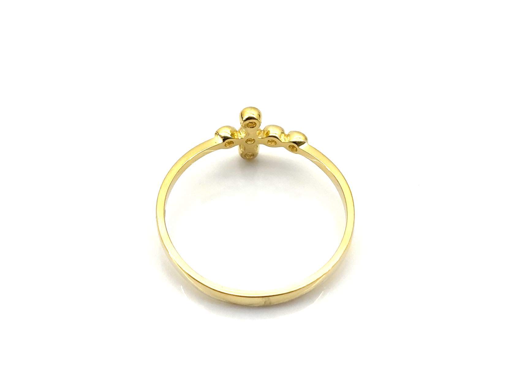 Anillo Oro 18k Con Circonita - Imagen 3