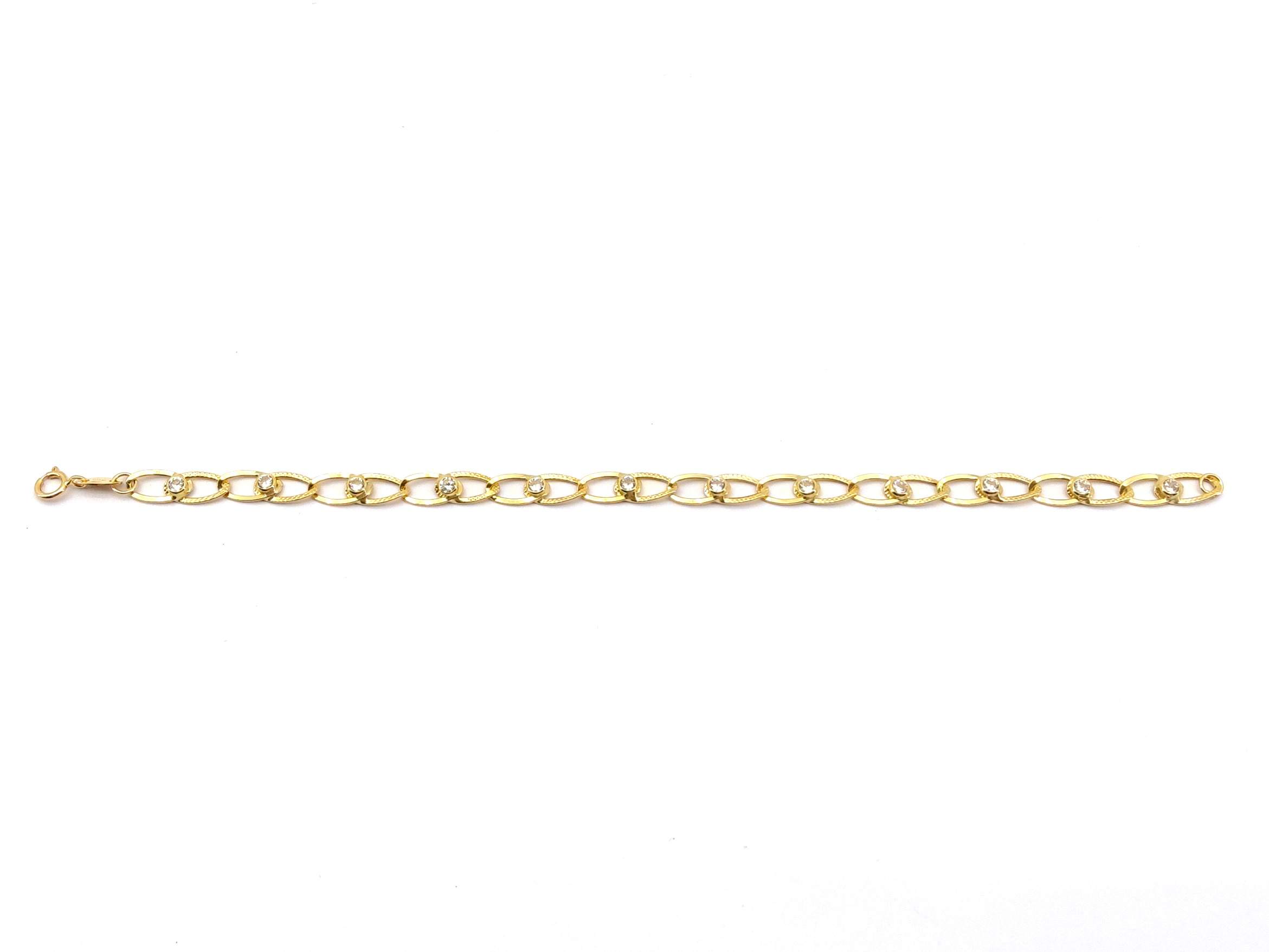 Pulsera Oro 18k Con Circonita - Imagen 2