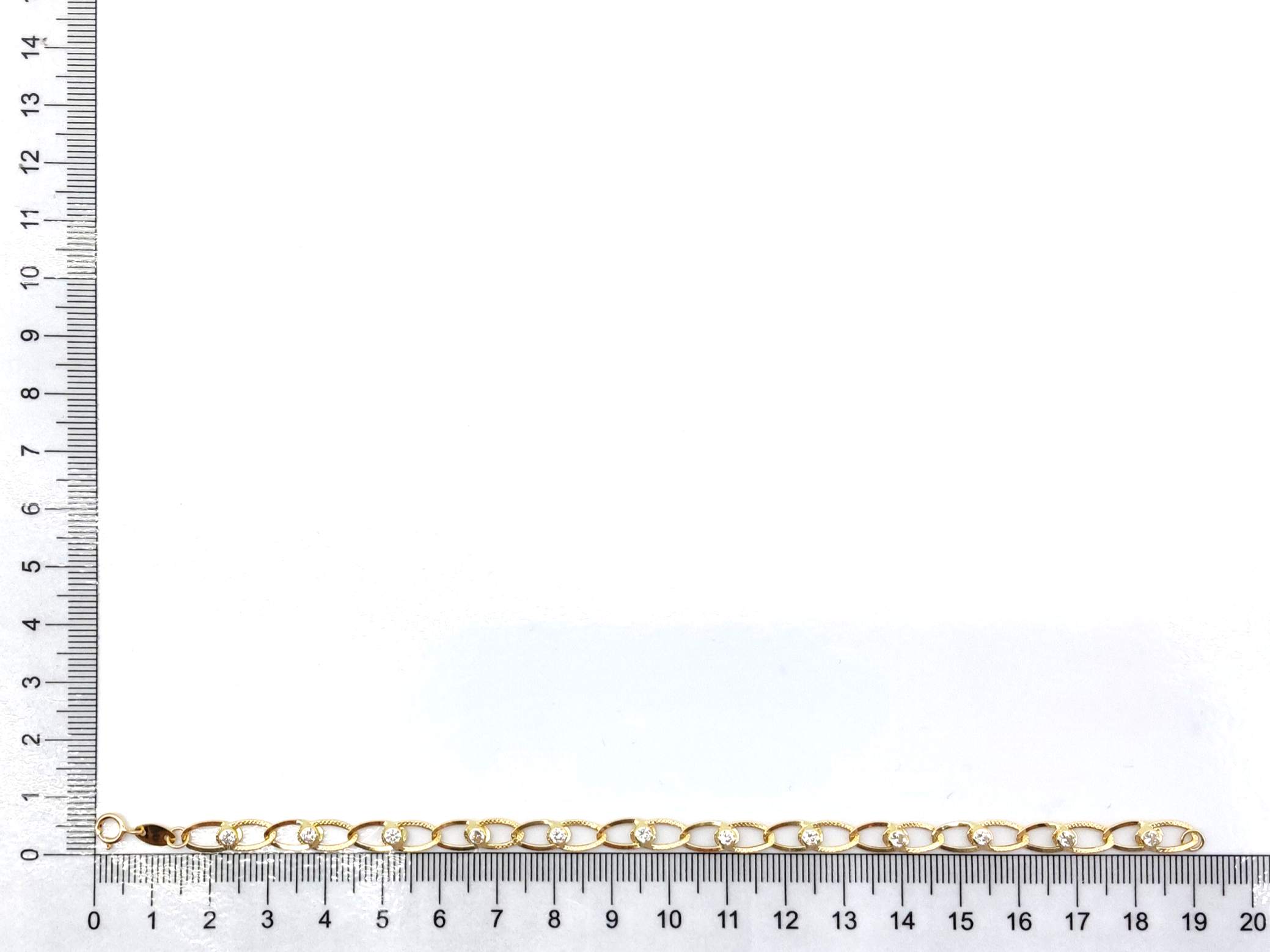 Pulsera Oro 18k Con Circonita - Imagen 4