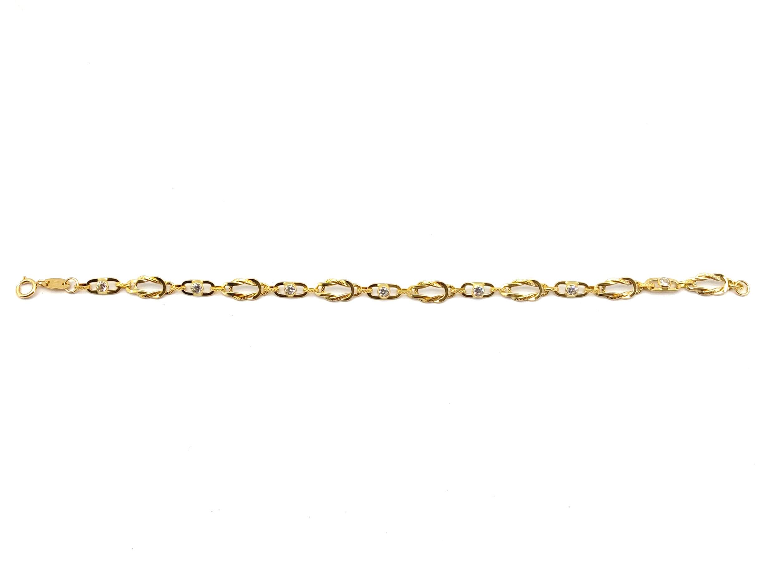 Pulsera Oro 18k Con Circonita - Imagen 2