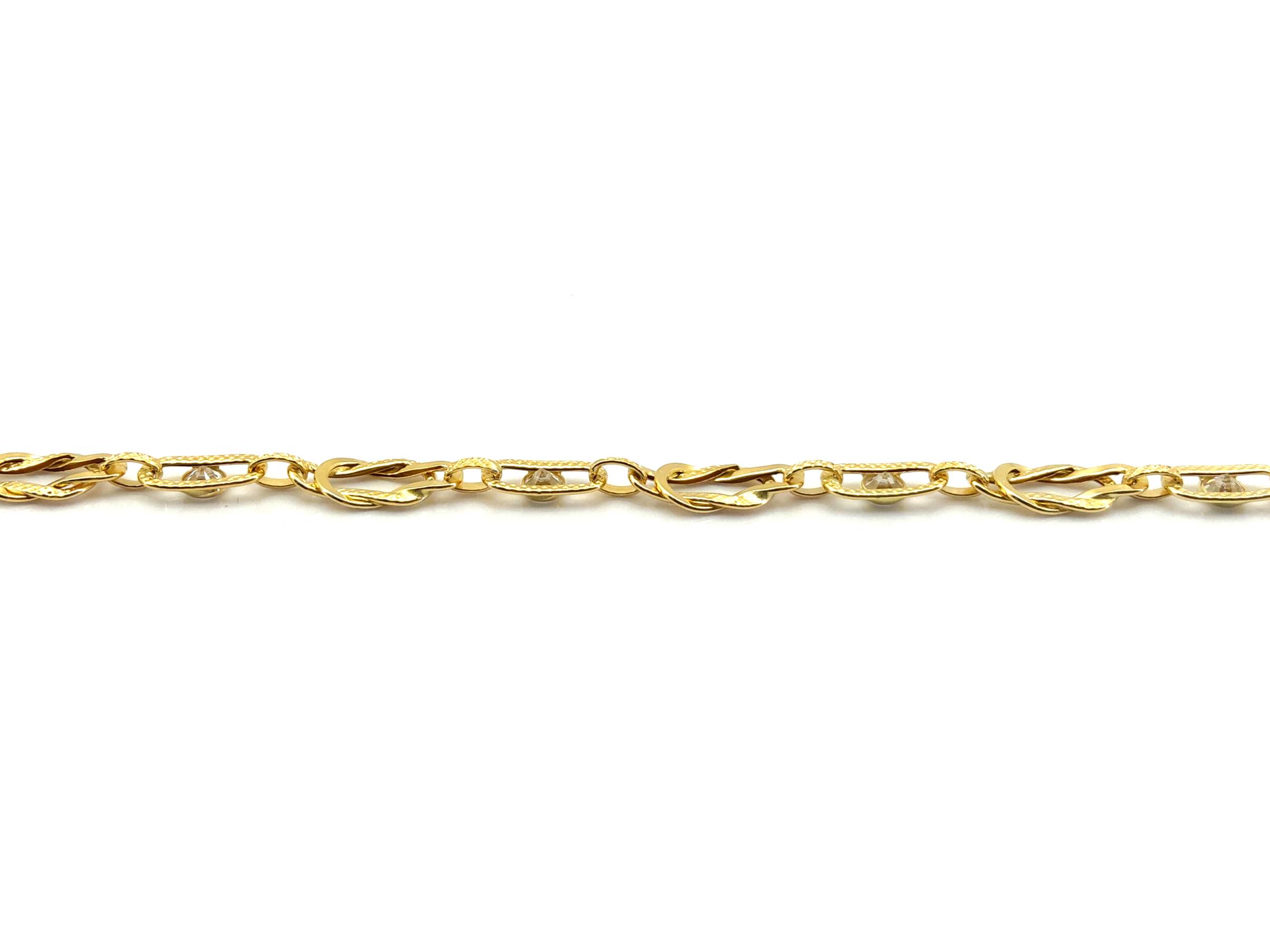 Pulsera Oro 18k Con Circonita - Imagen 3