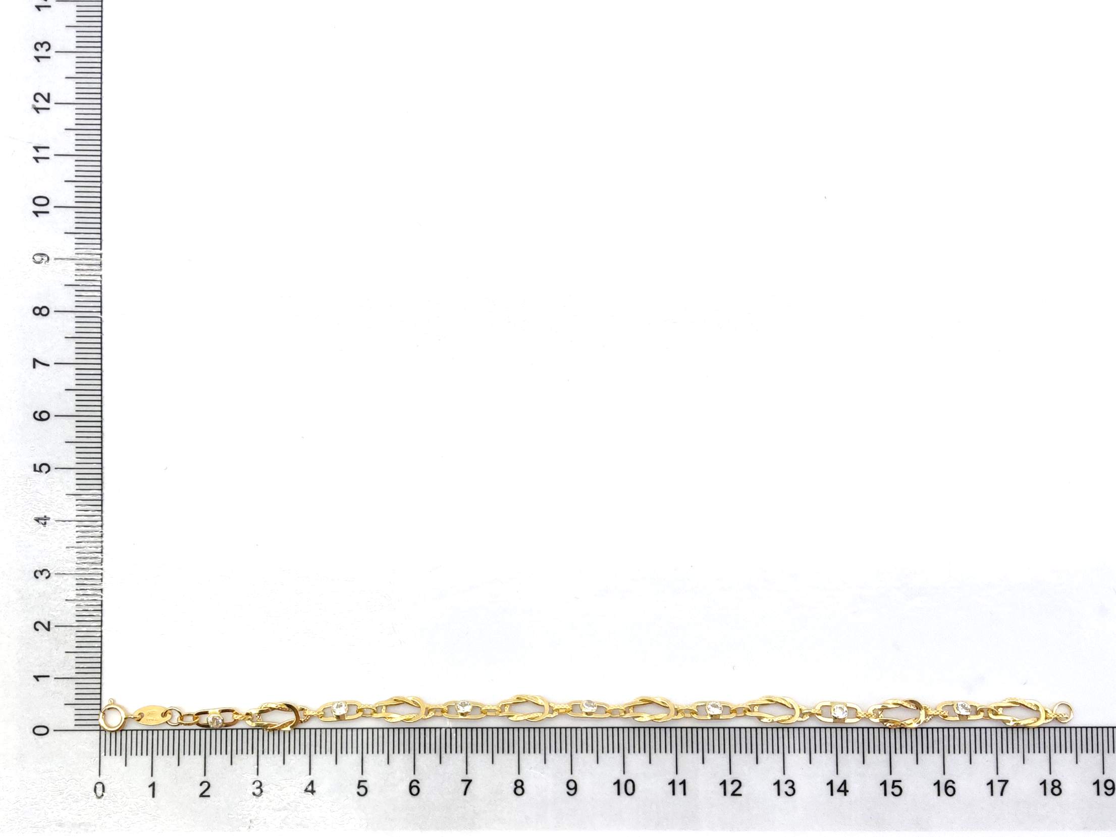 Pulsera Oro 18k Con Circonita - Imagen 4