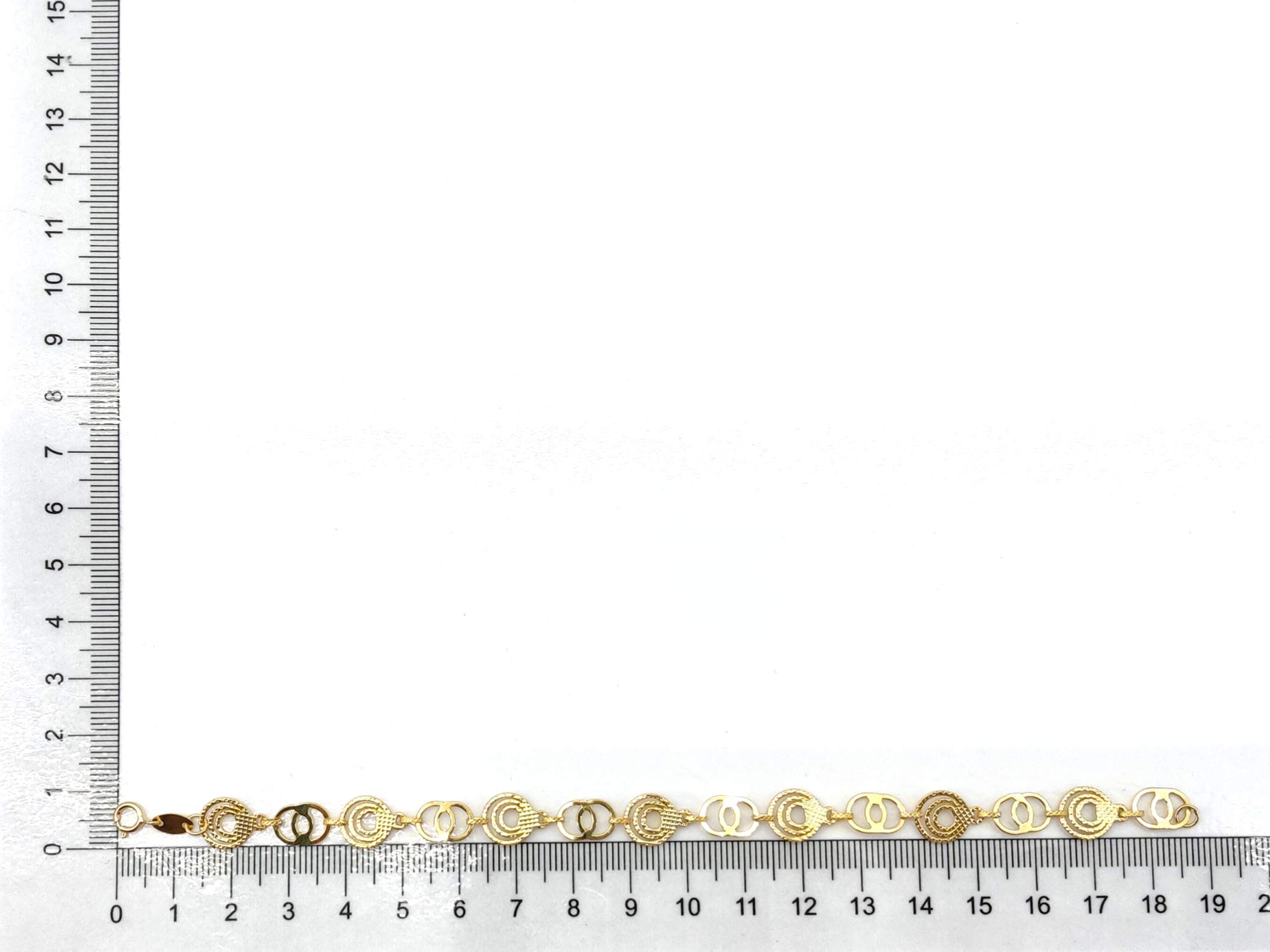 Pulsera Oro 18k Con Circonita - Imagen 4