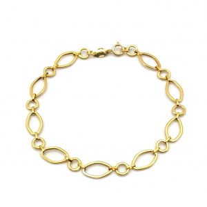Pulsera Oro 18k Con Circonita