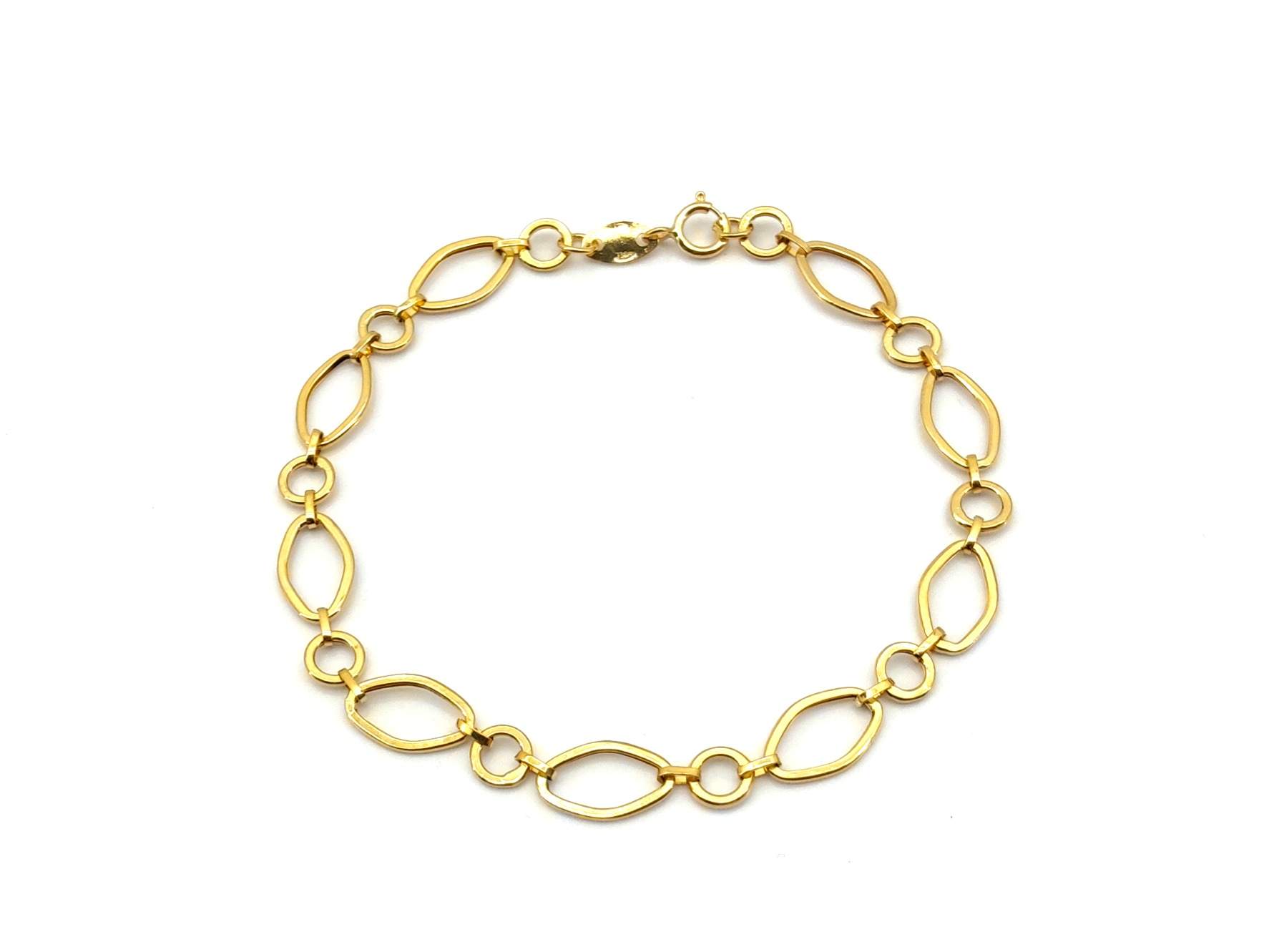 Pulsera Oro 18k Con Circonita