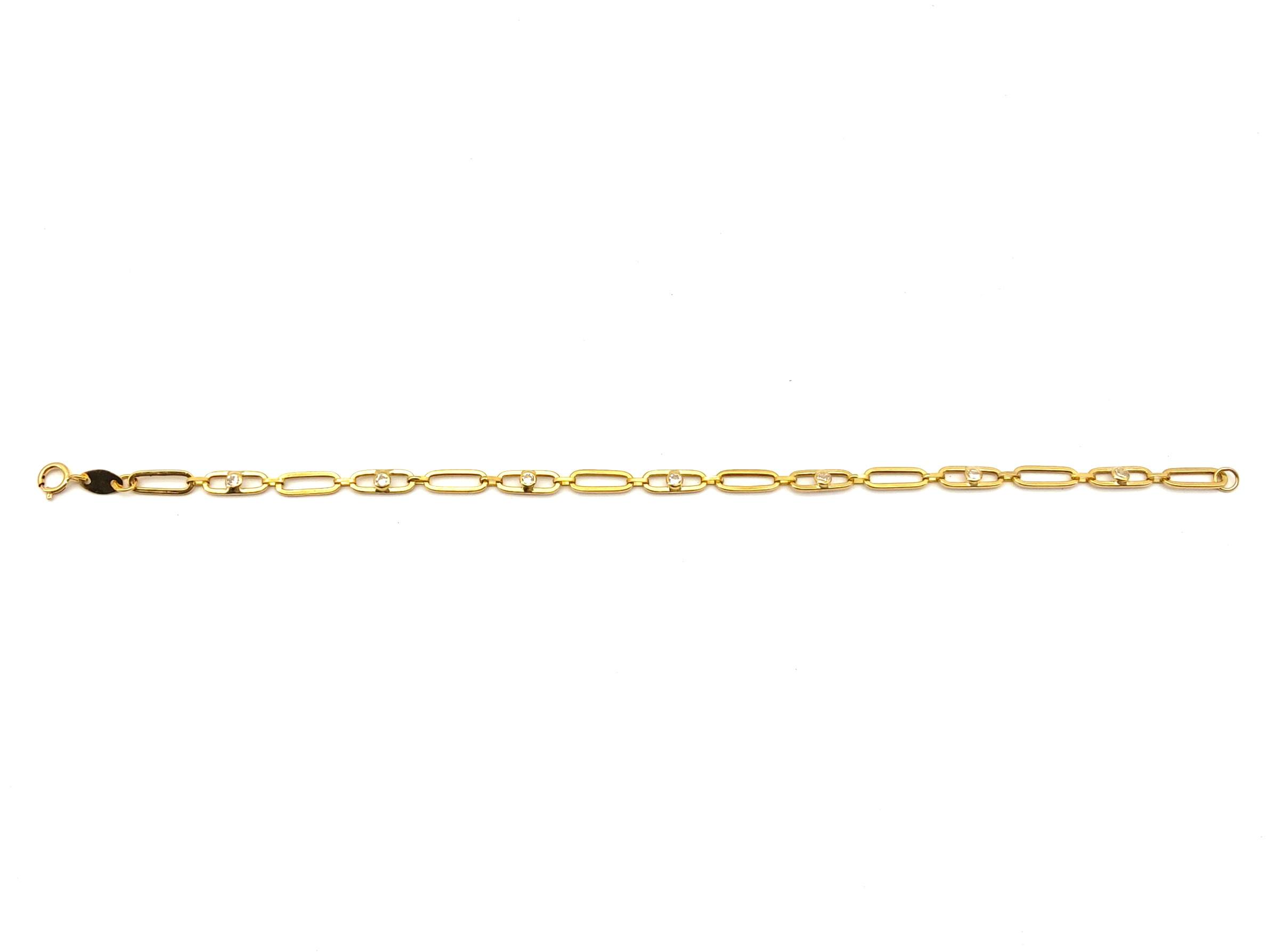 Pulsera Oro 18k Con Circonita - Imagen 2