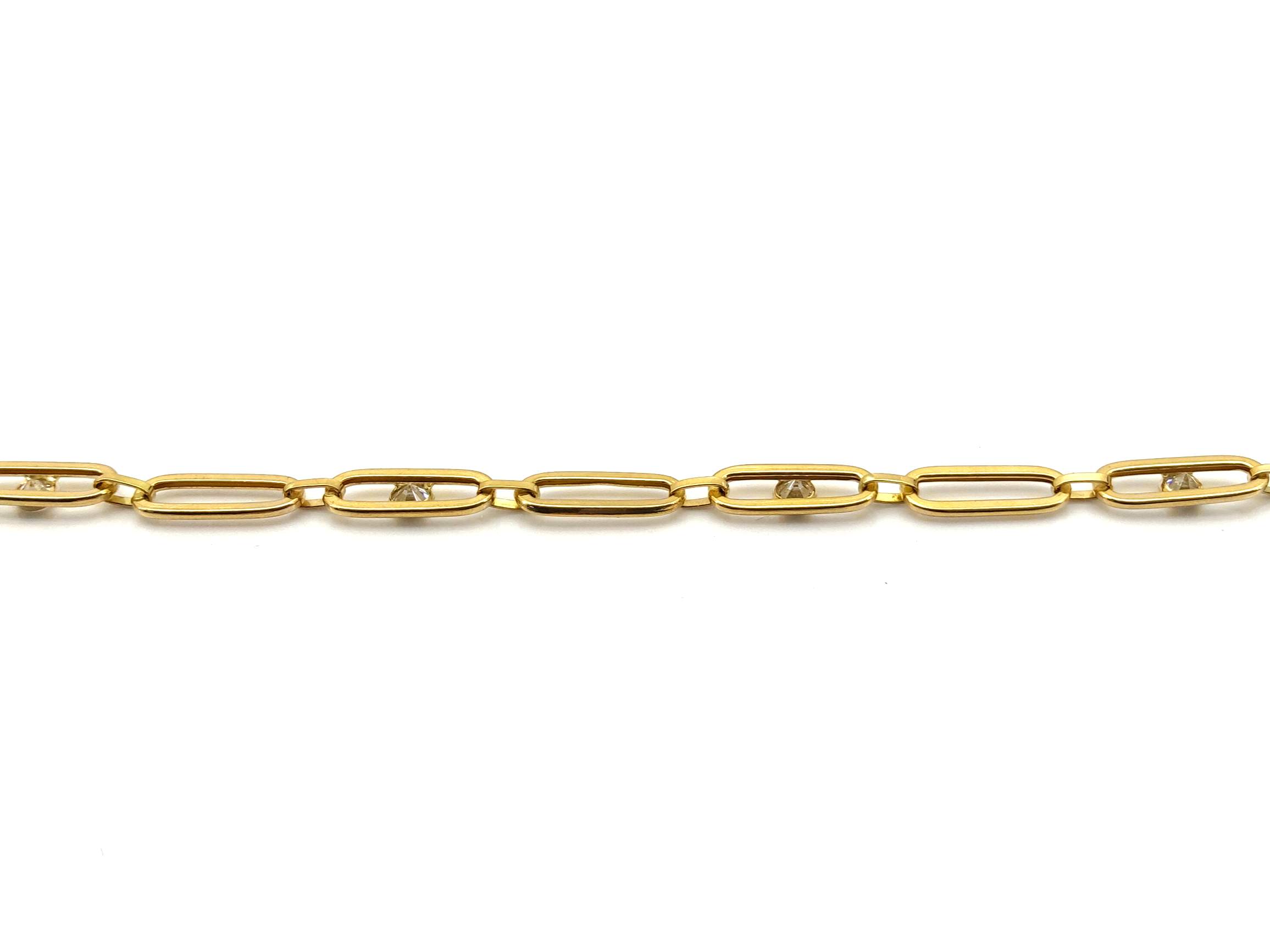 Pulsera Oro 18k Con Circonita - Imagen 3