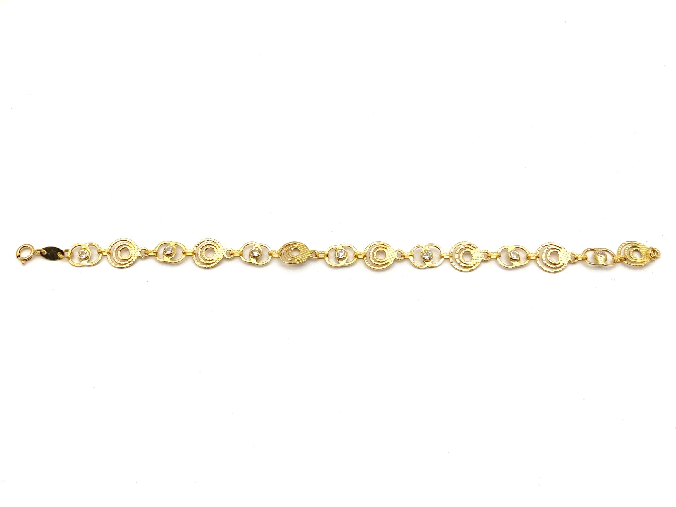 Pulsera Oro 18k Con Circonita - Imagen 2