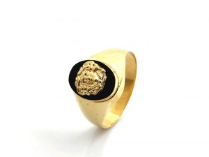 Sello Oro 18k Con Onix