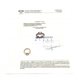 Sortija Oro 18k Con Diamante