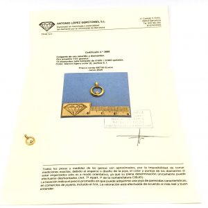 Colgante Oro 18k Con Circonita