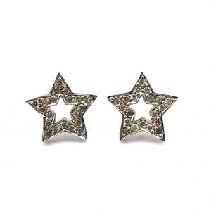 Pendientes Oro 18k Con Diamante