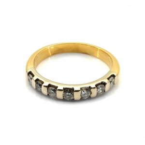Anillo Oro 18k Con Diamante