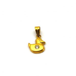 Colgante Oro 18k Con Circonita