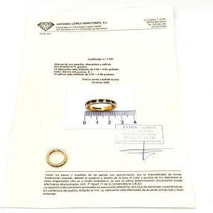 Anillo Oro 18k Con Diamante