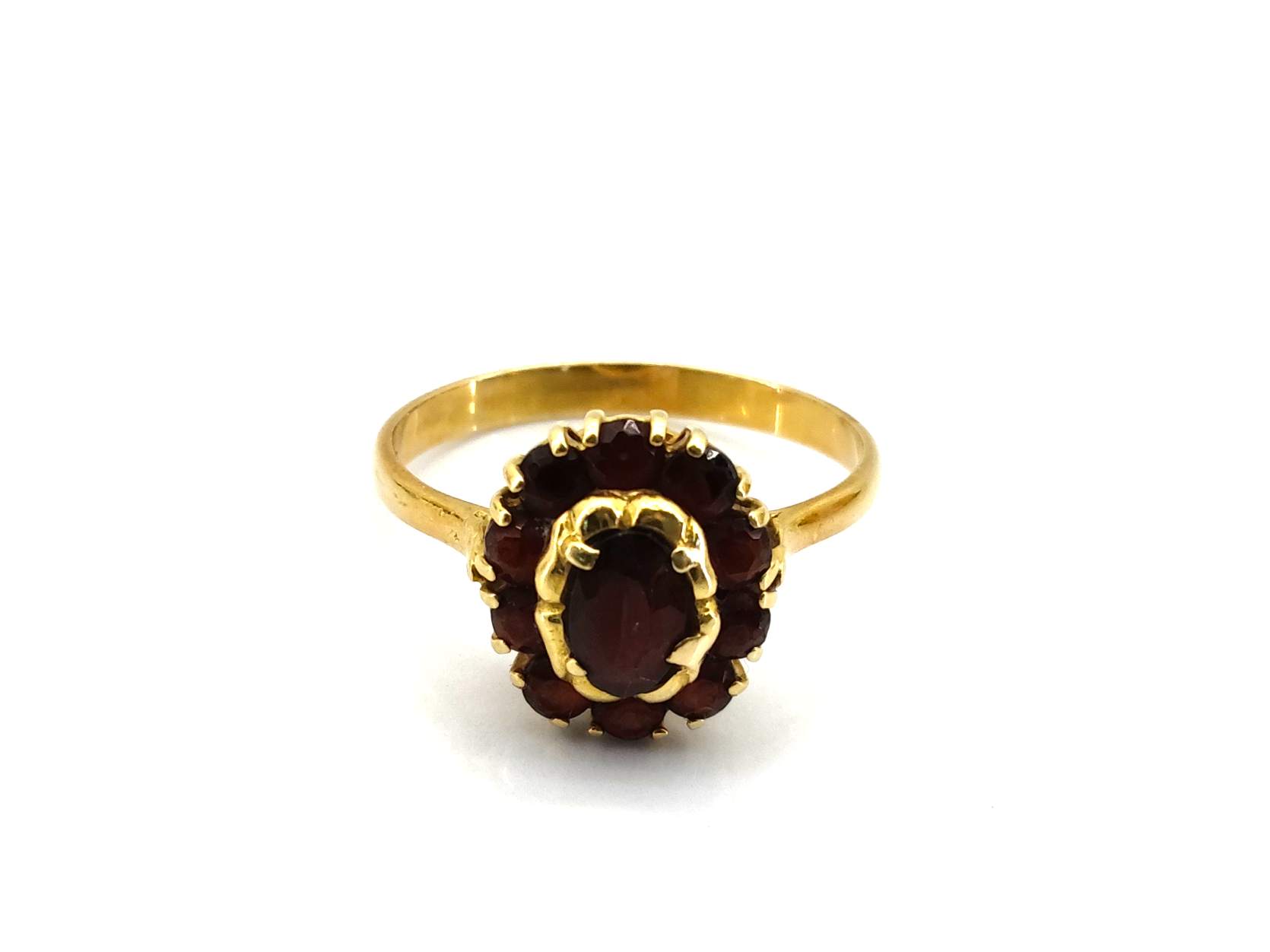 Anillo Oro 18k Con Rubi - Imagen 2