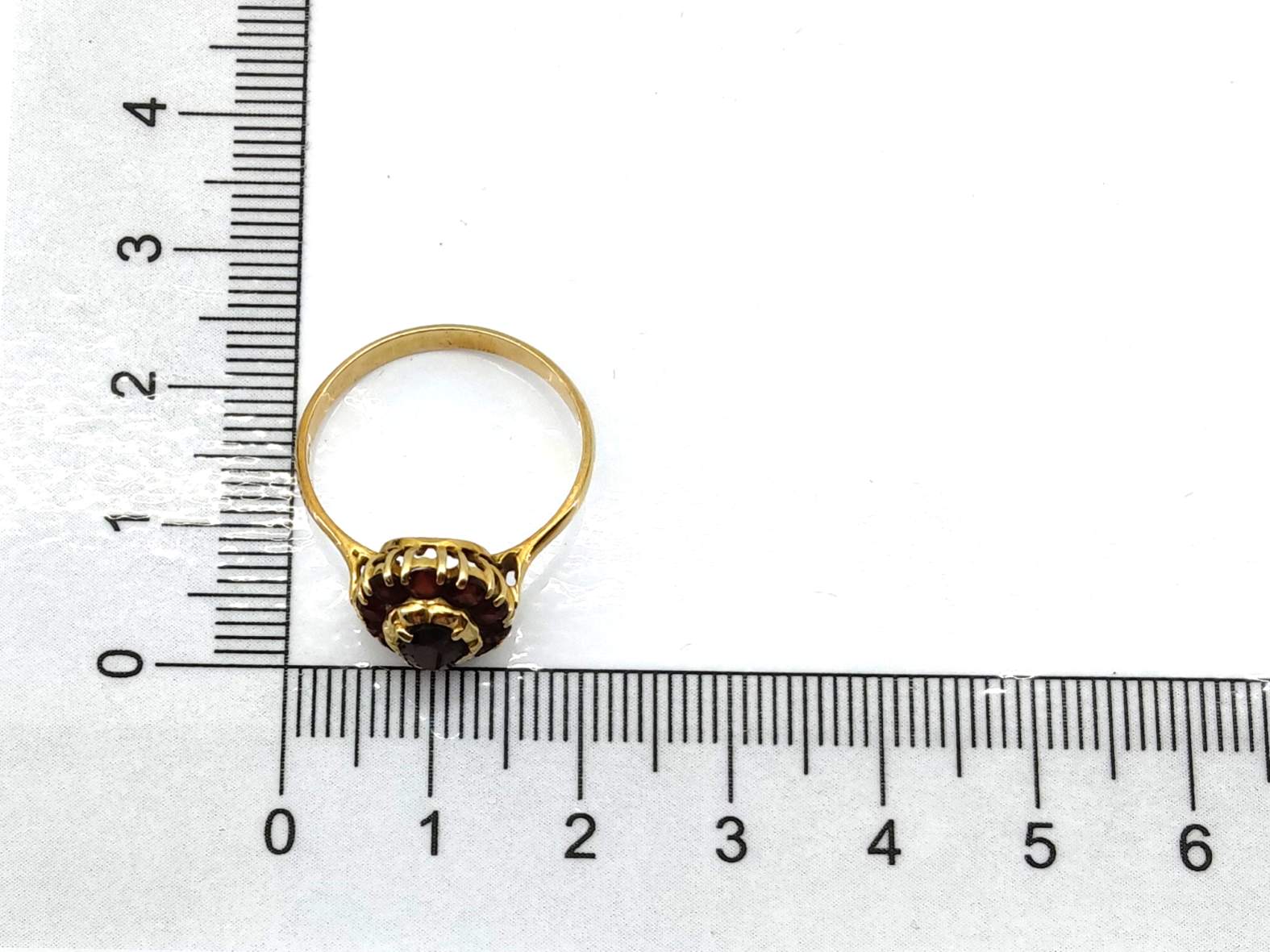 Anillo Oro 18k Con Rubi - Imagen 4