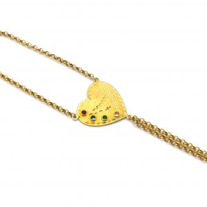 Pulsera Oro 18k Con Circonita