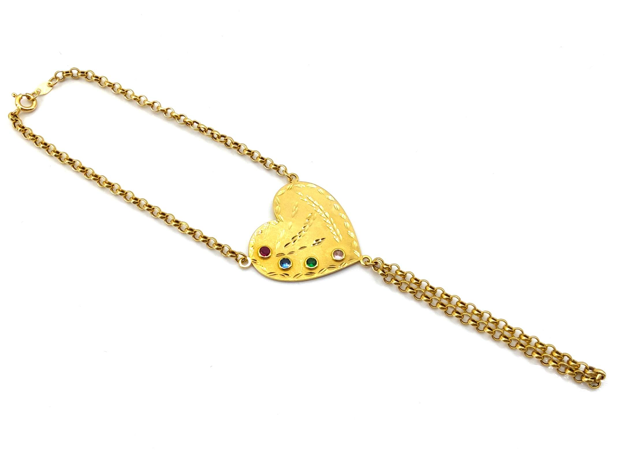 Pulsera Oro 18k Con Circonita