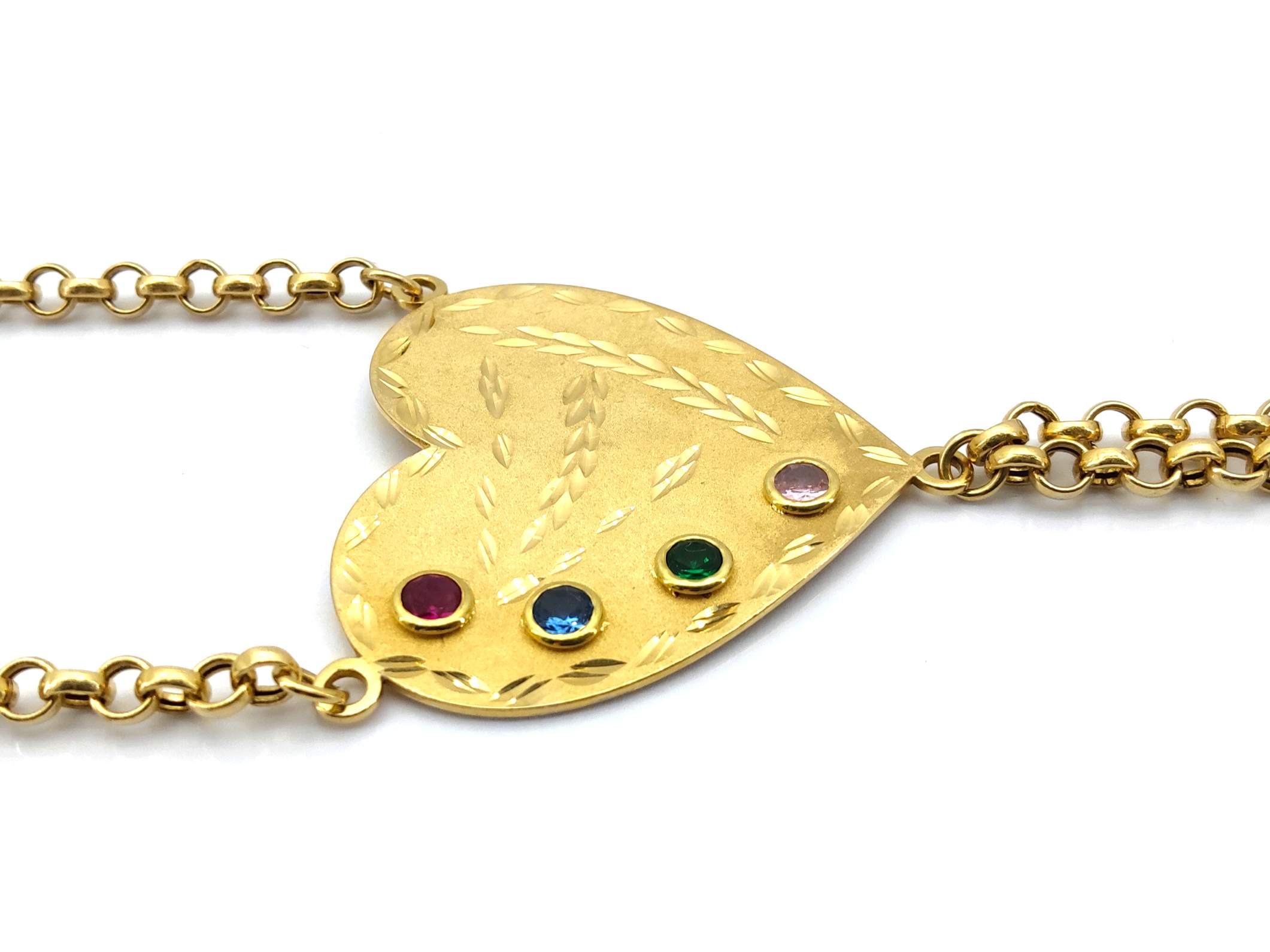 Pulsera Oro 18k Con Circonita - Imagen 3