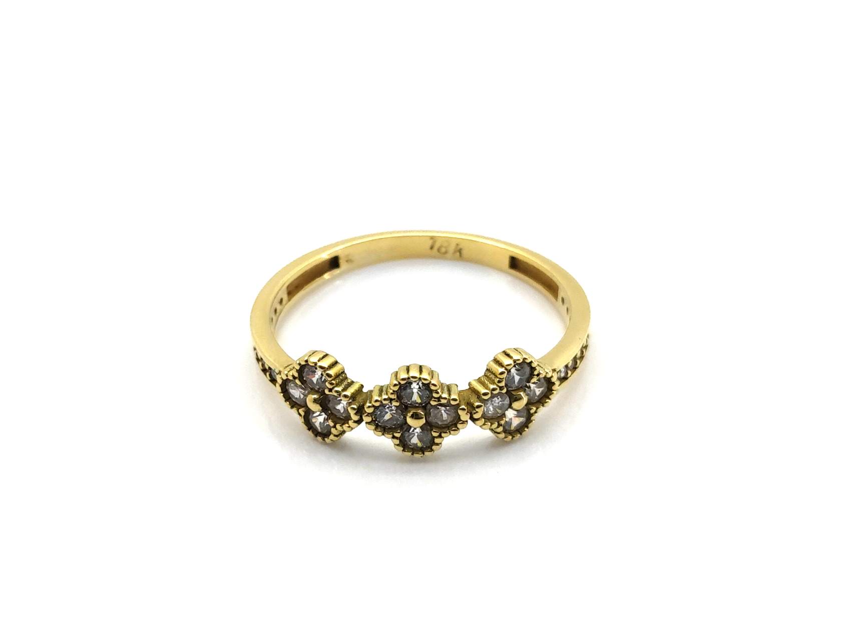 Anillo Oro 18k Con Circonita - Imagen 2
