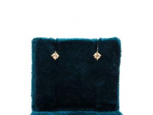 Pendientes Oro 18k Con Diamante