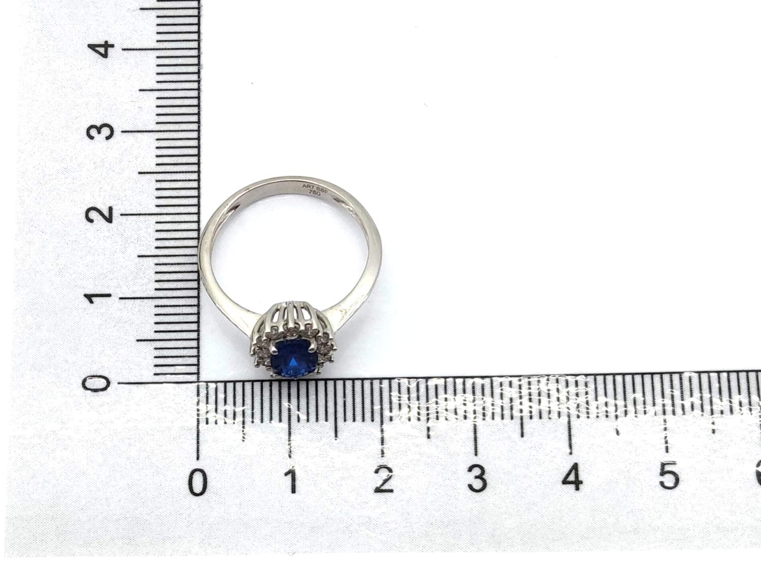 Sortija Oro 18k Con Circonita,Zafiro - Imagen 4