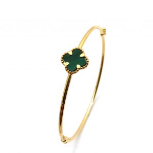 Pulsera Oro 18k Con Malaquita