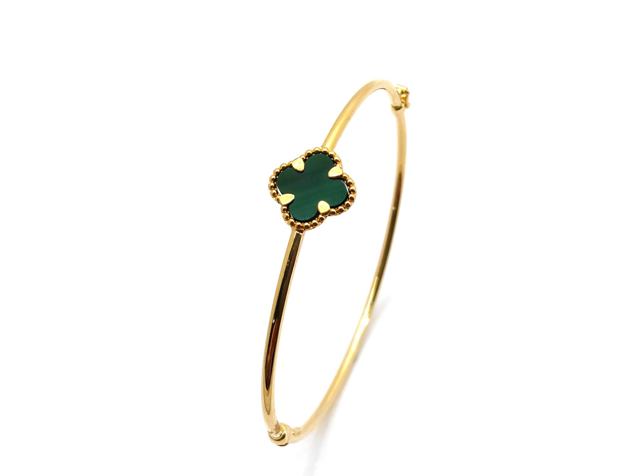 Pulsera Oro 18k Con Malaquita