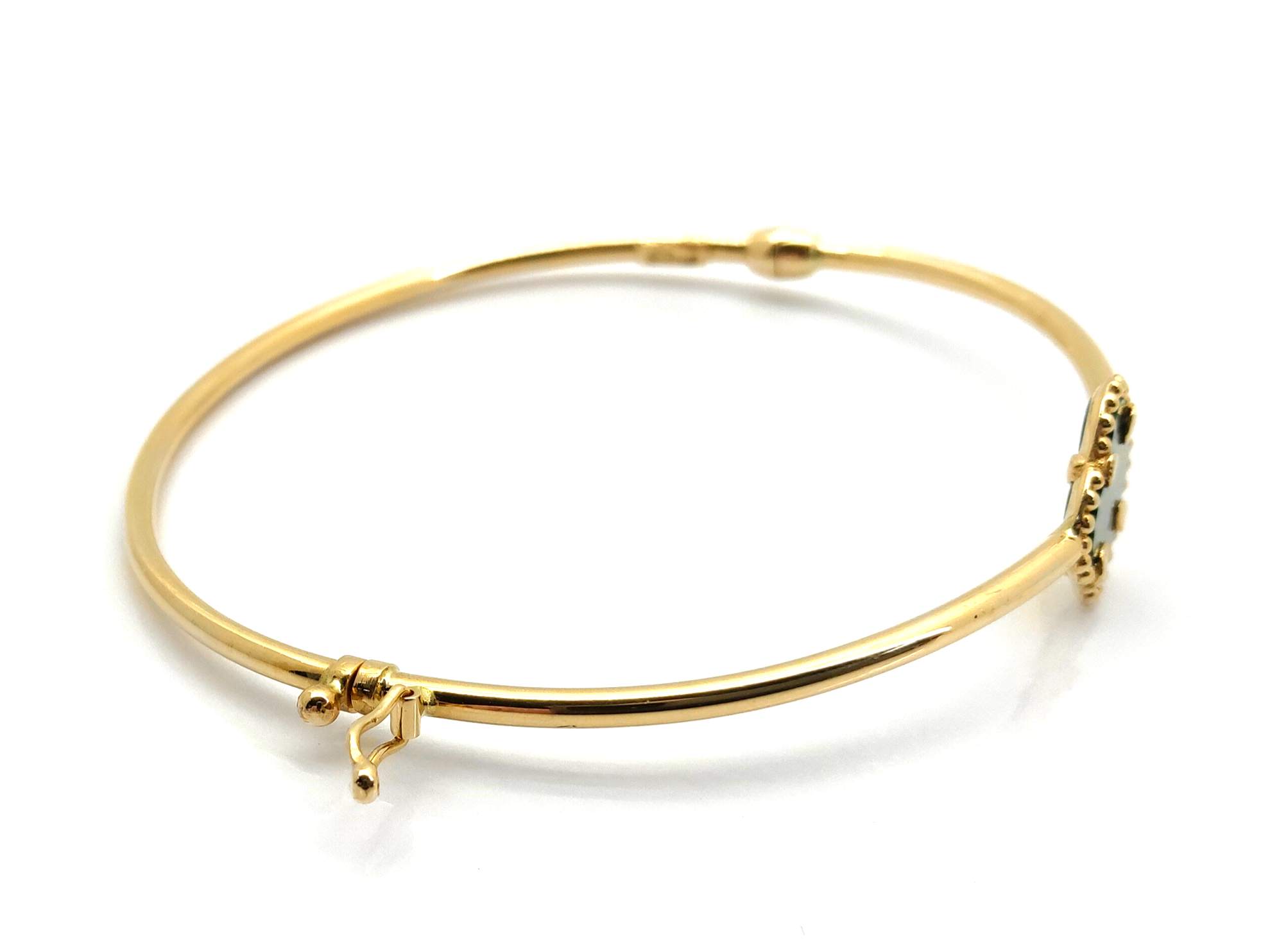 Pulsera Oro 18k Con Malaquita - Imagen 3