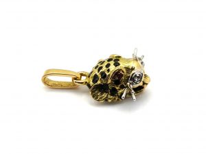 Colgante Oro 18k Con Diamante