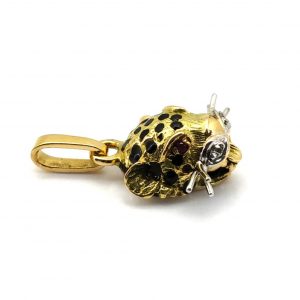 Colgante Oro 18k Con Diamante
