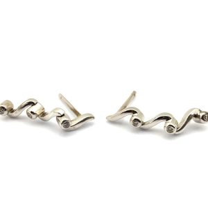 Pendientes Oro 18k Con Diamante